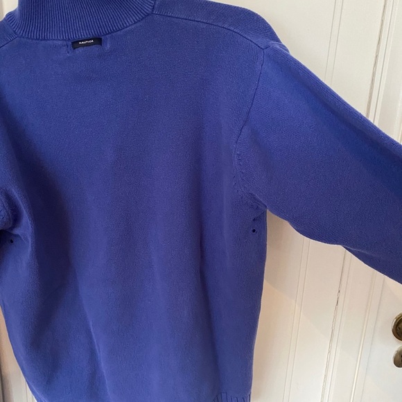 Nautica Blue Quarter Zip - Picture 5 of 9